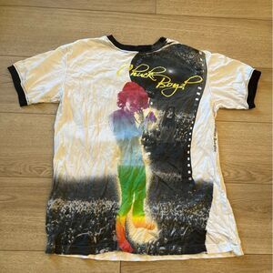 Vintage Christian Audigier Chuck Boyd Made in USA Cotton Ringer Tshirt Size L